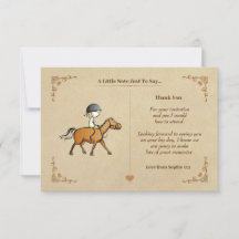 Vintage Pferd- und Reitkarte