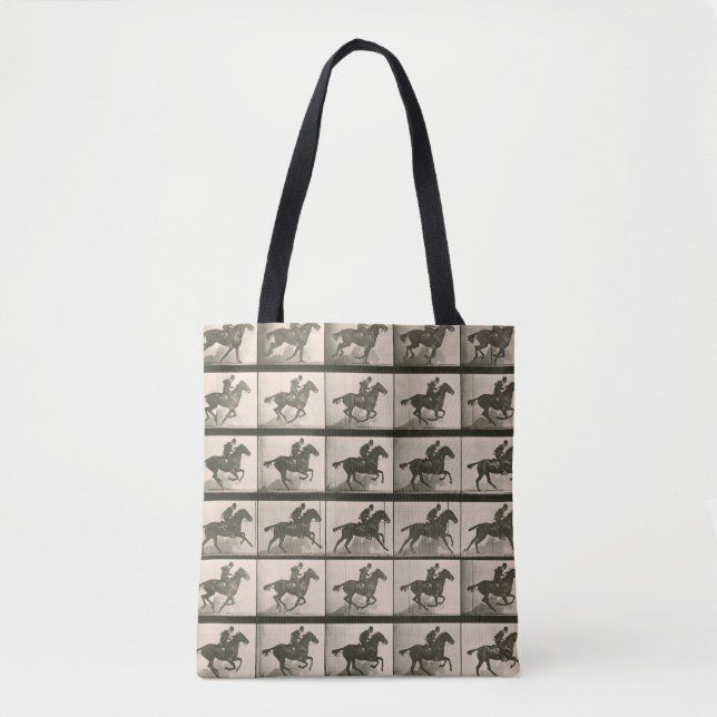 Vintage Pferdefotografie Tasche (Vorderseite)