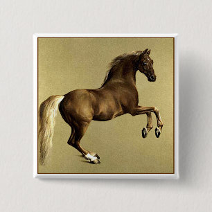 Vintage Pferdekunst: Whistlejacket Button