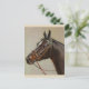 Vintage Pferdepostkarte Feiertagspostkarte (Stehend Vorderseite)