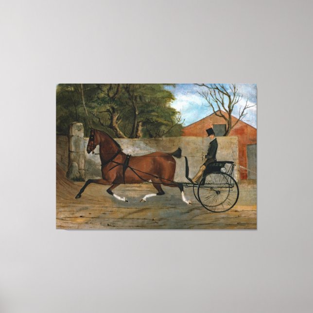 Vintage Pferdetransporte Leinwanddruck (Vorderseite)