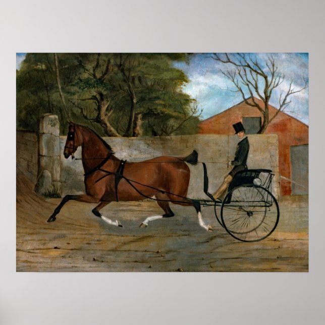 Vintage Pferdetransporte Poster (Vorne)