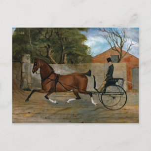 Vintage Pferdetransporte Postkarte