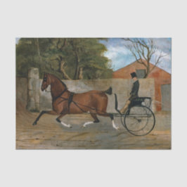 Vintage Pferdetransporte Seidenpapier