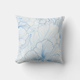 Vintage-Pfingstrose: Nahtloses Blumenmuster Kissen