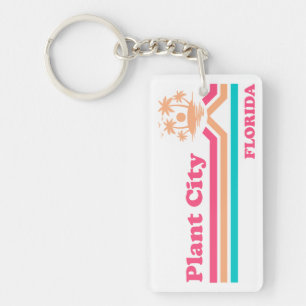 Vintage Pflanze Florida Schlüsselanhänger