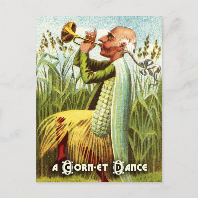 Vintage pflanzliche Postkartenserie: Mais Postkarte (Vorderseite)