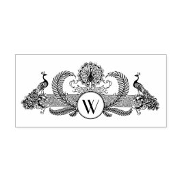 Vintage Pflaster mit Monogramm Initial Permastempel