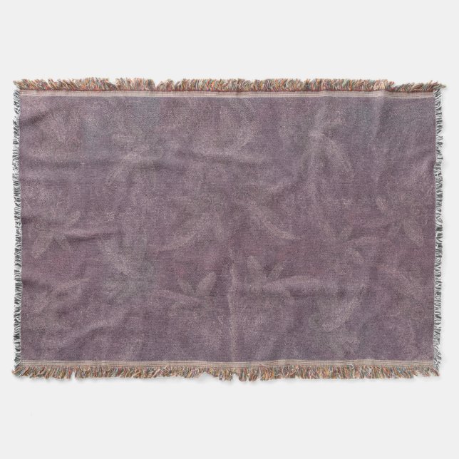 Vintage Pflaumen-Libellen-Tanz Decke (Vorderseite)