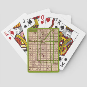 Vintage Philadelphia Straßen Spielkarten