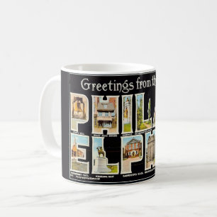 Vintage Philadelphie Salutation Mug