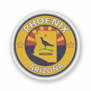 Vintage Phoenix, Arizona Geschenke Aufkleber