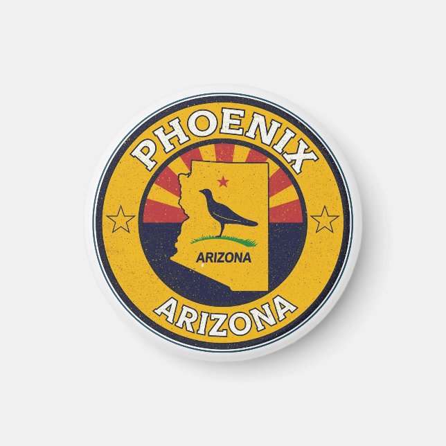 Vintage Phoenix, Arizona gifts Magnet (Vorne)
