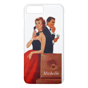 Vintage Phone Paar weißes iPhone 7 Plus Case-Mate iPhone Hülle