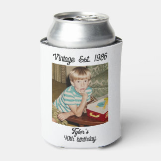 Vintage Photo Birthday Personalized Dosenkühler