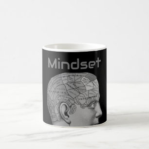 Vintage Phrenologie Kopf Mind Mindset Brain Map Kaffeetasse