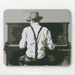 Vintage-Pianist in Harmonie Mousepad