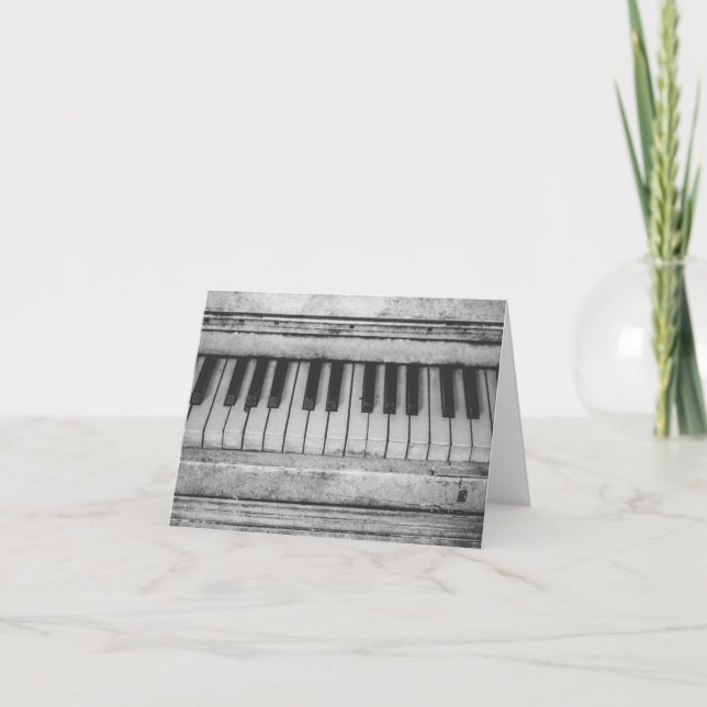 Vintage Piano-Karte Karte (Vorderseite)