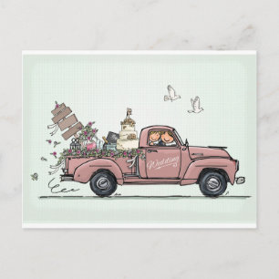Vintage-Pickup-Truck Postkarte