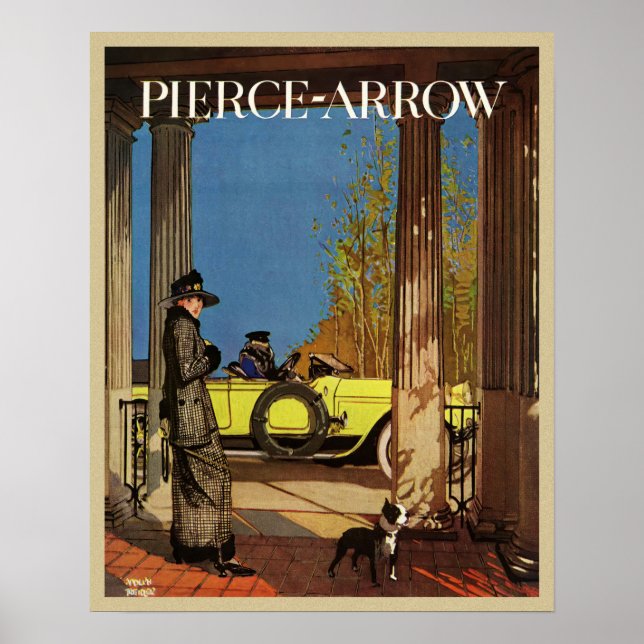 Vintage Pierce-Arrow 1919 Magazine Ad Poster (Vorne)