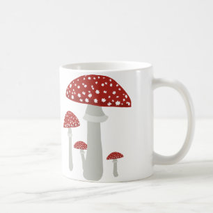 Vintage-Pilz Kaffeetasse