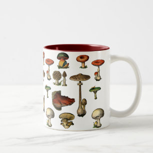 Vintage Pilz-Tasse Zweifarbige Tasse
