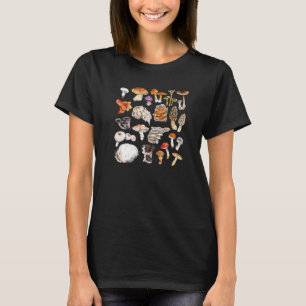 Vintage Pilzarten Botanischer Pilz T-Shirt