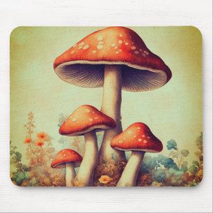 Vintage Pilze Mousepad