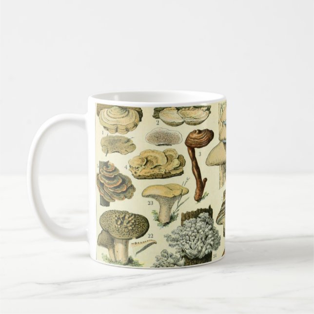 Vintage Pilze & Pilze #6 Kaffeemaschine Tasse (Links)