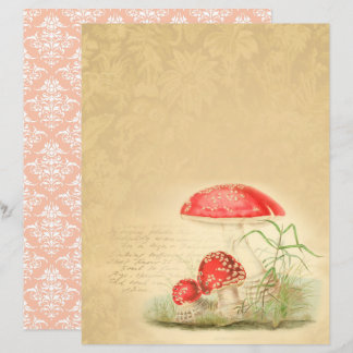 Vintage Pilze Scrapbook Papier - Marple Hall