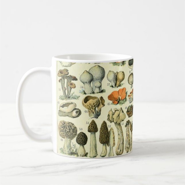 Vintage Pilze und Pilze #4 Kaffeemaschine Tasse (Links)