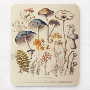 Vintage Pilzkundler Mousepad