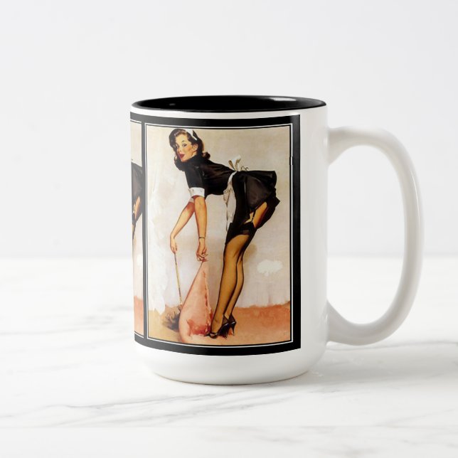 Vintage Pin-up Girl Mug (Droit)