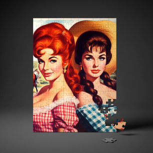 Vintage Pin-ups von Bauernmädchen