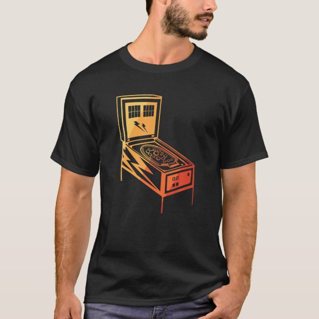 Vintage Pinball-Maschine Gift Pinball Shirt Retro (Vorderseite)