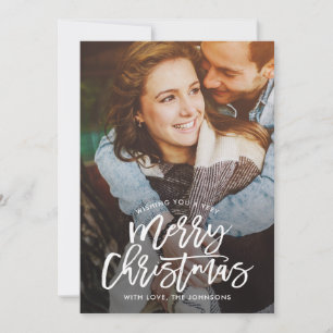 Vintage Pinceau ÉDITABLE COULEUR Vacances Carte ph