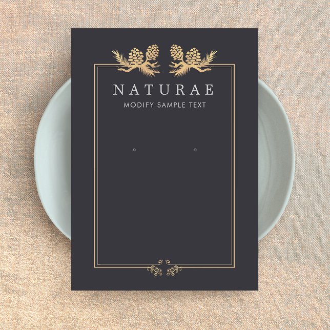 Vintage Pine Cones Earring Juwelier Display (Von Creator hochgeladen)