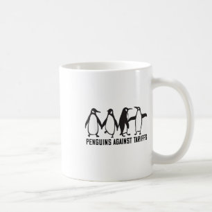 Vintage Pinguine protestieren gegen lustige Pingui Kaffeetasse