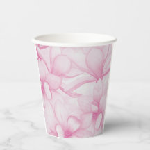 Vintage pink flowers print