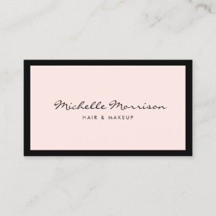 Vintage Pink Make-up und Schönheit Visitenkarte