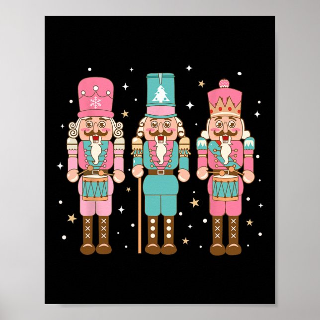Vintage Pink Nussknacker Squad Frauen Mädchen Kind Poster (Vorne)
