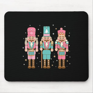 Vintage Pink Nussknacker-Truppe Pink Weihnachten F Mousepad