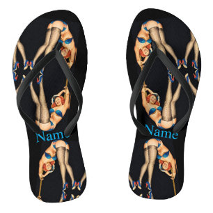 Vintage Pinups Thunder_Cove Flip Flops