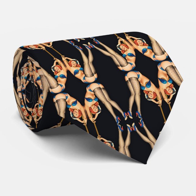 Vintage Pinups Thunder_Cove Krawatte (Gerollt)