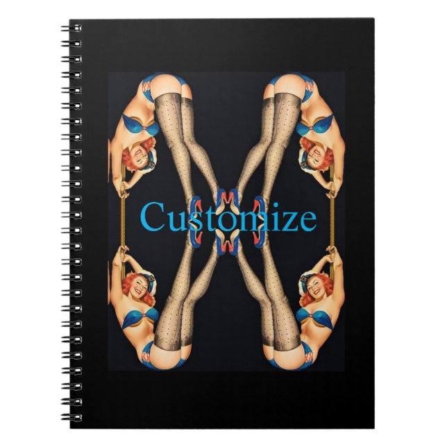 Vintage Pinups Thunder_Cove Notizblock (Vorderseite)