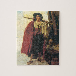 Vintage-Piraten-Buccaneer war ein malerischer Burs
