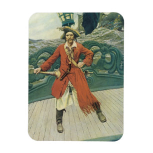 Vintage-Piraten, Captain Keitt von Howard Pyle Magnet