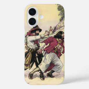 Vintage Piraten, Duel bis zum Tod am Strand iPhone 16 Hülle