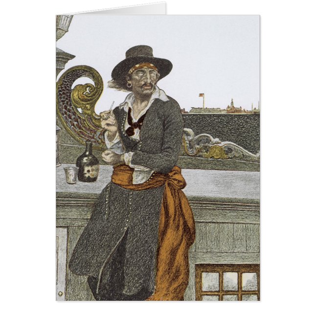 Vintage Piraten, Kidd auf dem Deck der Abenteuerga (Vorne)