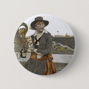 Vintage-Piraten, Kidd auf dem Deck der Adventure G Button
